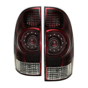 9029929 Xtune fits Toyota 09-20 Tacoma 2013 OEM LED Style Tail Lights Red Smok