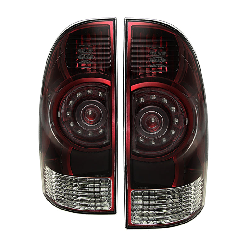 9029929 Xtune fits Toyota 09-20 Tacoma 2013 OEM LED Style Tail Lights Red Smok