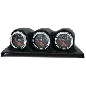 AutoMeter 8200 Autometer 07-10 fits Jeep Wrangler JK Oil PSI/Axle Temp/Volt 3 Piece Gauge Kit