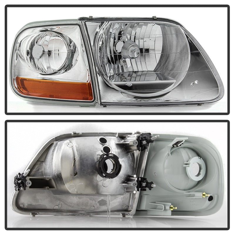 xTune 9042645 97-03 fits Ford F-150 4pc OEM Style Headlights w/Corner - Chrome