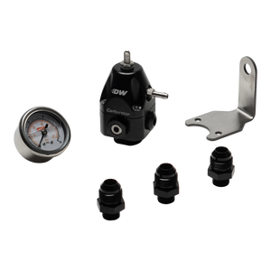 DeatschWerks DWR550C Adjustable Carburetor Regulator w/ 8AN Fittings and Gauge