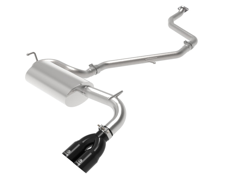 AFE 49-36047-B Takeda 2in to 2-1 304 SS Cat-Back Exhaust w/ Black Tips 11-17 fi