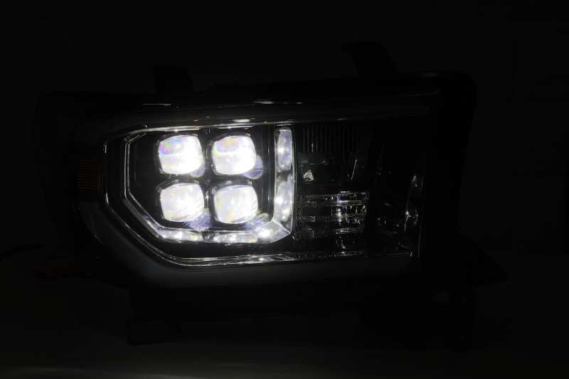 AlphaRex 880747 fits Toyota 07-13 Tundra (w/Lvl Adj) NOVA LED Proj Headlights Plank Alpha Blk w/Seq Signal/RDL