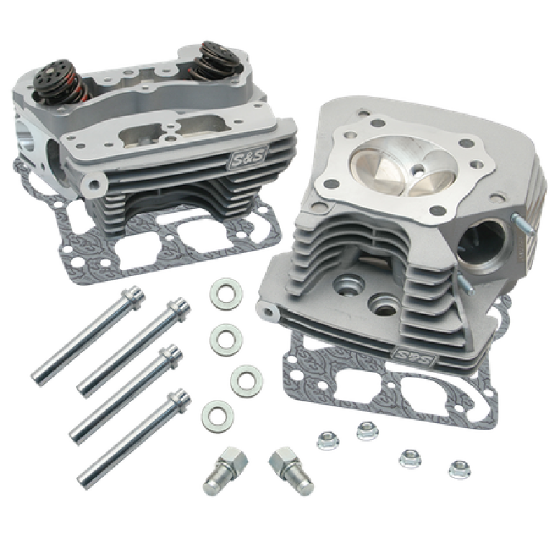S&S 106-4270 Cycle 99-05 BT Super Stock 89cc Cylinder Head Kit - Silver