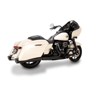 Vance & Hines HD M8 Touring Razorback 450 Slip-on Exhaust - Wrinkle Black