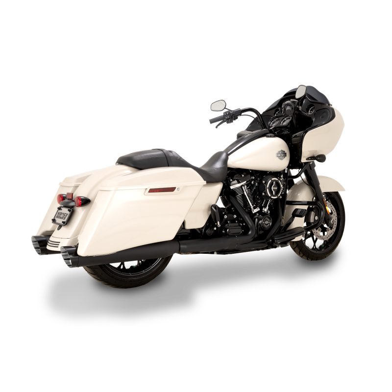 Vance & Hines HD M8 Touring Razorback 450 Slip-on Exhaust - Wrinkle Black