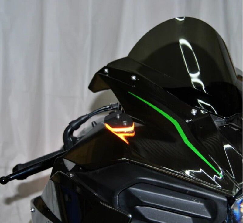 New Rage Cycles H2-MBO 15+ Mirror Block Off Turn Signals