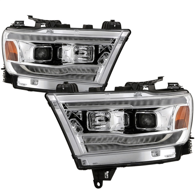 Spyder 5087409 fits Dodge 19-20 Ram Halogen Model Projector Headlights Chrome P