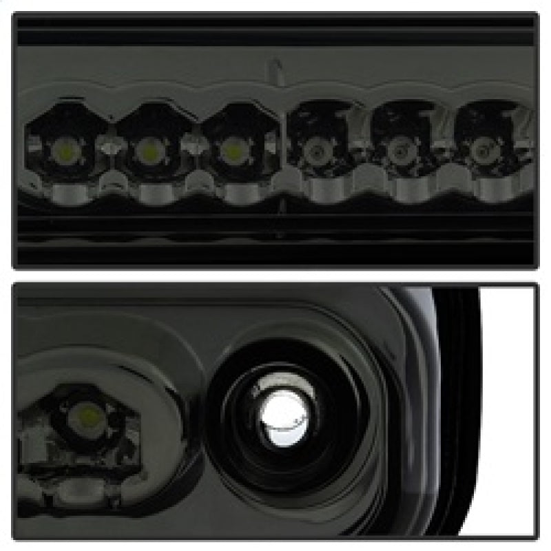 9032752 Xtune Yukon Denali LED Tail Lights w/ 3rd LED Brake Light Smoked ALT-J