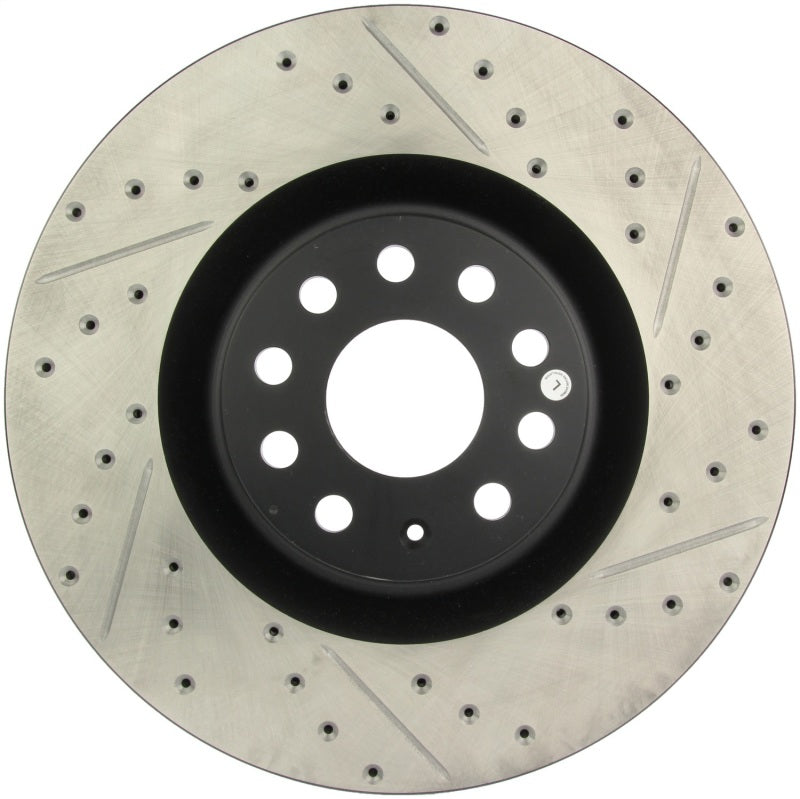Stoptech 127.33112L 09 fits VW Passat CC / 06-09 Passat Slotted & Drilled Left Front Rotor