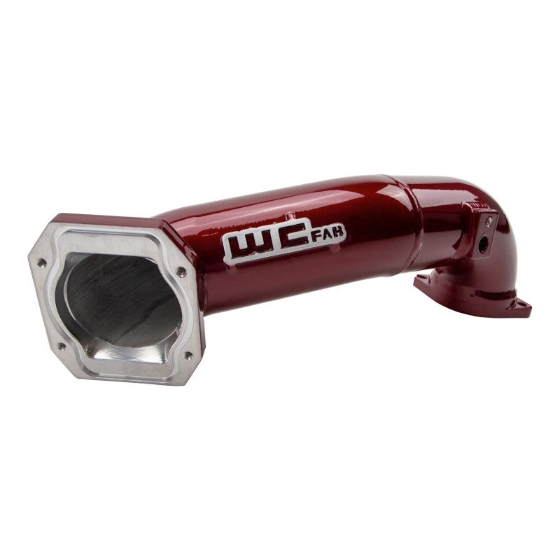Wehrli 11-16 GM Duramax LML Passenger 3in Upper Crossover Intercooler Pipe - Brizzle Blue