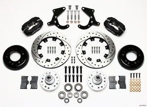 Wilwood 140-7676-D Forged Dynalite Front Kit 12.19in Drilled 55-57 fits Chevy