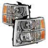 9032981 Xtune fits Chevy 07-13 Silverado Crystal Headlights w/ Drl LED Design