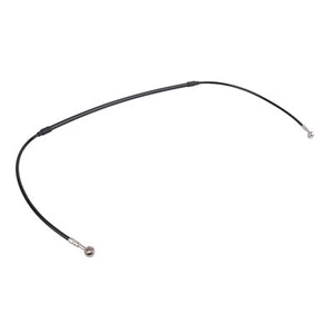 Galfer FK003D933-1-BLACK Front Steel Braided Brake Line Standard Length Black