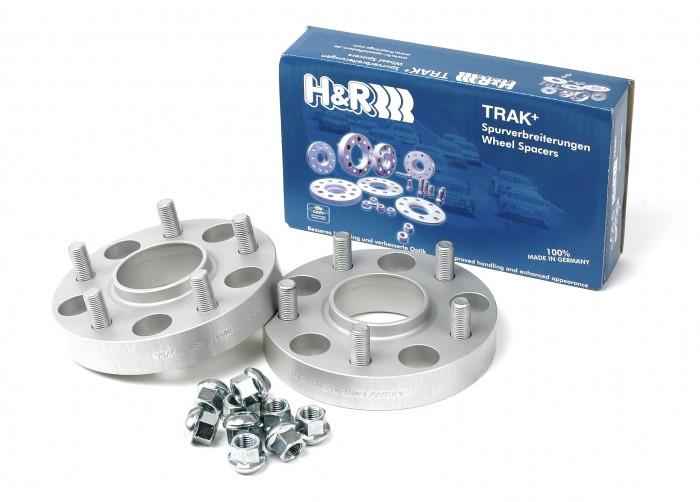 H&R 1024591 Trak+ 5mm DRS Wheel Adaptor Bolt 4/100 Center Bore 59.1 Stud Thread 12x1.25