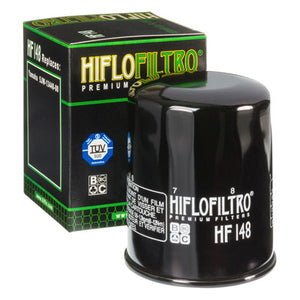 Hiflo HF148 Premium Oil Filter Black