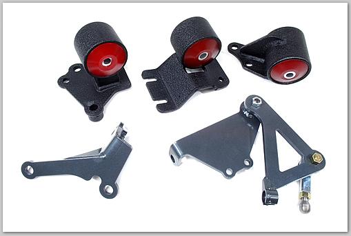 Innovative Mounts 49350-85AInnovative 90-93 Integra B-Series Black Steel Mounts