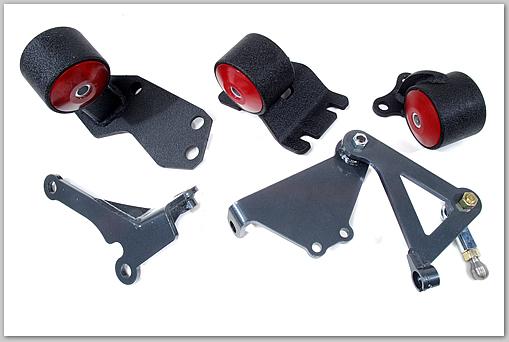 Innovative Mounts 49150-75A fits Civic B-Series Black Steel Mounts 75A Bushings
