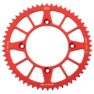 JT JTA215.56RED Racelite Aluminum Rear Sprocket 56 Tooth Red