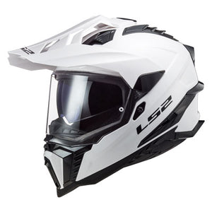 LS2 701-1024 Explorer Adventure Motorcycle Helmet Large White