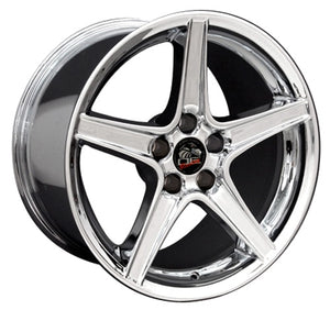 OE Wheels FR06B-18090-5450-24C 18" Replica FR06B fits Ford Mustang Saleen Chrome