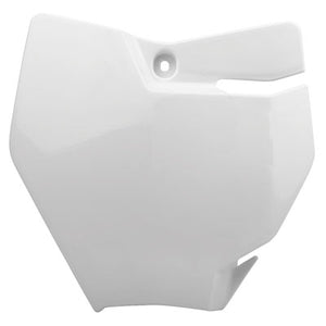 Polisport 8665700001 Front Number Plate  16 White