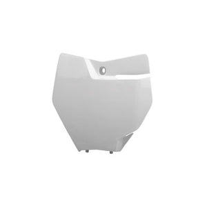 Polisport 8664900002 Front Number Plate  16 White
