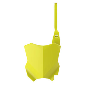 Polisport 8665900004 Front Number Plate  Flo Yellow