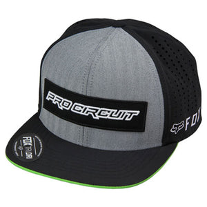 Pro Circuit 23382-014 Tech Snapback Hat  Black/Grey