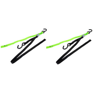 Progrip 62-0057 Soft-Grip Tie Downs w/Soft Hook  Black/Green