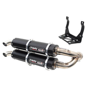 Trinity Racing TR-4169S-BK Stage 5 Dual Slip Ons  Black