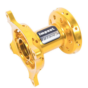 Tusk 1437270004 Impact Motorcycle Hub - Front  Yellow