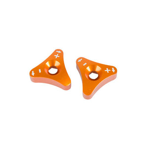 Tusk 1698700002 Billet WP Fork Adjuster Knobs Orange