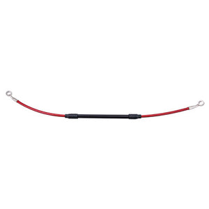 Tusk 1201560002 Rear Motorcycle Steel Braided Brake Line Standard Length Red