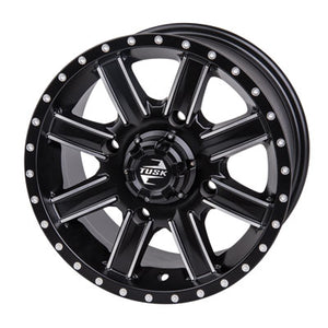 Tusk 1852760005 4/137  Cascade Wheel 12x7 5.0 + 2.0 Machined/Black