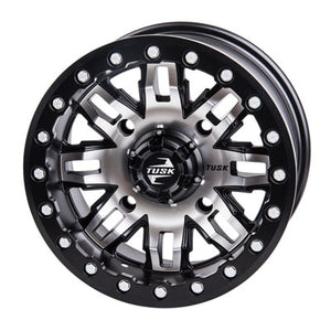 Tusk 1852790030 4/137  Teton Beadlock Wheel 15x10 5.0 + 5.0 Machined/Black