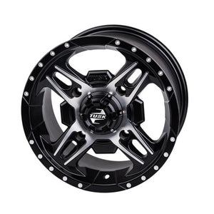 Tusk 1852770016 4/110  Beartooth Wheel 12x7 5.0 + 2.0 Machined/Black