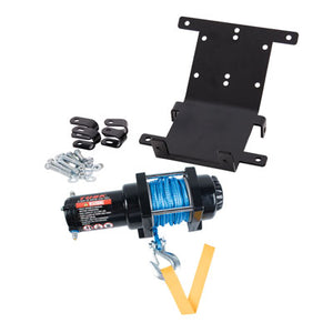 Tusk 1473640065 Winch with Synthetic Rope and Mount Plate 3500 lb.
