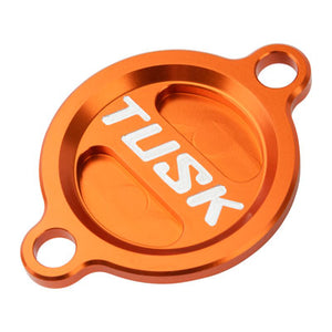 Tusk 1484210003 Aluminum Oil Filter Cover Orange