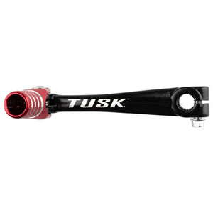 Tusk 1030850178 Folding Shift Lever  Black/Red Tip