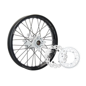 Tusk 1931330054 Impact Complete Rear Wheel Pkg 19x2.15 Blk Rim/Spk Wht Hub