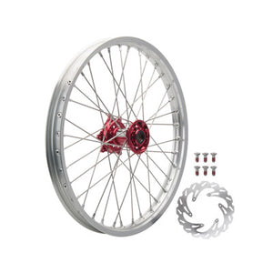 Tusk 1933590034 Impact Complete Front Wheel Package 21x1.60 Silver Rim
