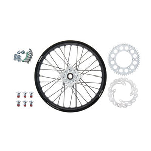 Tusk 1931330117 Impact Complete Rear Wheel Pkg 18x2.15 Blk Rim/Spoke/White Hub