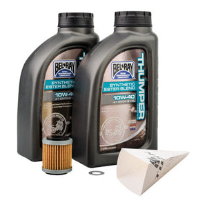Tusk 1529860637 4-Stroke Oil Change Kit Bel-Ray Thumper Synthetic 10W-40