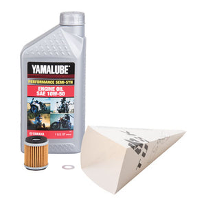 Tusk 1529860357 4-Stroke Oil Change Kit Yamalube Performance Semi-Syn 10W-50