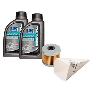 Tusk 1529860640 4-Stroke Oil Change Kit  Bel-Ray Thumper Synthetic Blend 10W-40