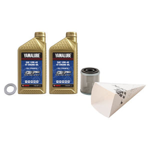 Tusk 1529860992 4-Stroke Oil Change Kit  Yamalube Hi-Perf. Synthetic 10W-40