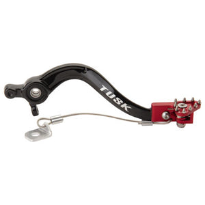 Tusk 1392080036 Aluminum Brake Pedal Red Tip