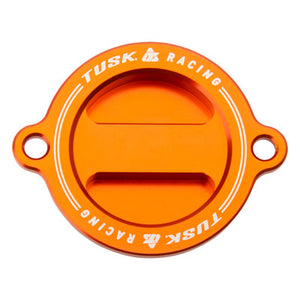 Tusk 1484210022 Aluminum Oil Filter Cover Orange