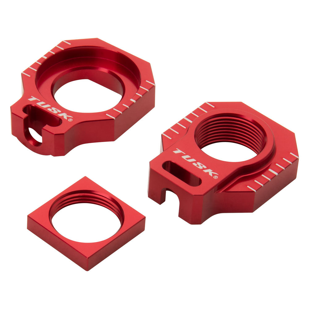 Tusk 1140330018 Racing Axle Blocks Red
